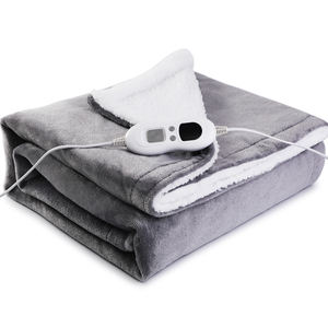 Мягкое пушистое плюшевое рождественское Фланелевое электрическое одеяло Двухслойное Флисовое одеяло с подогревом для зимы - Product Image 2