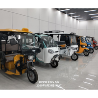 Rickshaw Eléctrico de Tres Ruedas para Seis Personas, con Parasol, para Transporte de Pasajeros, Turismo Personal, Tuktuk