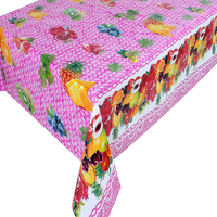 Nappe en PVC de conception de fruits imprimés clairs imprimés opaques