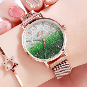 Nuevo reloj de cuarzo ligero de alta gama con color degradado para mujer - Product Image 3