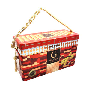Recycled Materials Handle Beautiful <strong>Tin</strong> <strong>Box</strong> For Cookie - Product Image 3