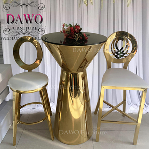 <strong>High</strong> Hollow Round <strong>Back</strong> Stainless Steel <strong>bar</strong> <strong>Stools</strong> Made in China - Product Image 6