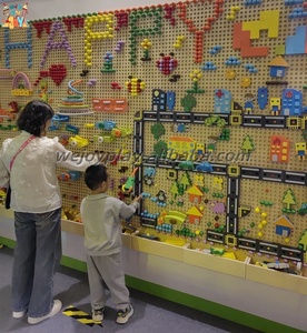 Wejoyland Design personalizzato per bambini stelo da parete gioco in legno educativo parete pannello di gioco con EVA ingranaggio blocchi di costruzione per la scuola materna - Product Image 5