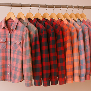 Chemises mixtes en flanelle d'occasion pour hommes et femmes Chemises à carreaux usagées en vrac - Product Image 3