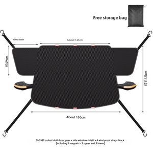 <span class=keywords><strong>Couverture</strong></span> épaisse magnétique de <span class=keywords><strong>pare</strong></span>-<span class=keywords><strong>brise</strong></span> avant de voiture pour la neige, la glace, la pluie et les feuilles <span class=keywords><strong>antigel</strong></span>, imperméable au vent, demi-<span class=keywords><strong>couverture</strong></span> <span class=keywords><strong>pare</strong></span>-soleil de voiture - Product Image 6