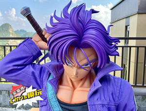 Figura de Acción de Resina de Son Goku DBZ GK Trunks, Tamaño Real 1:1, 90 cm, Resina Polystone, Guerrero del Futuro, para Exhibición y Colección - Product Image 3