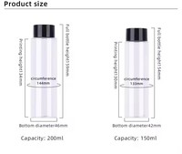SENZESY Flacon pompe rechargeable 100 ml en plastique PET, vente en gros, vide, pour crème visage, crème contour des yeux, emballage cosmétique personnalisé, fourniture