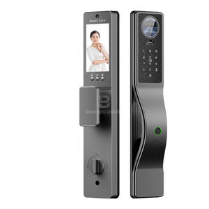 투야 스마트 디지털 지문 인식 자동 생체 인식 잠금 장치 IC 카드 와이파이 앱 조합 홈 보안 도어 스마트 잠금 장치 - Product Image 1