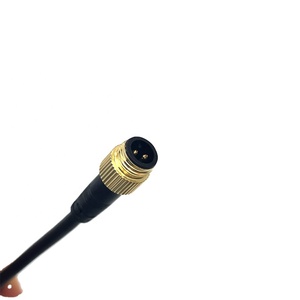 Conectores Circulares M12 Personalizados da Fábrica YZCONN, Conector Fêmea de 2 Pinos, Fiação e Cabos Coaxiais - Product Image 2