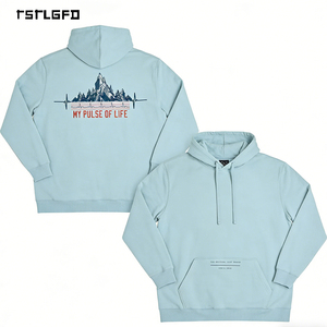 Sudadera con Capucha para Hombre, Talla Grande, Ligera, Clásica, con Cordón Ajustable, Certificación GOTS, Logotipo Personalizado, Ropa Urbana, Marca Privada - Product Image 2