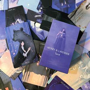 Baraja de <span class=keywords><strong>Tarot</strong></span> en Inglés, Juego de Mesa, Cartas de <span class=keywords><strong>Tarot</strong></span> Miel y Lavanda, 78 Cartas Clásicas para Principiantes - Product Image 4