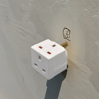 Rallonges de prise UK 3 broches 250V 13/16 Ampères, rallonge électrique 2 voies, adaptateur double prise, multiprises, adaptateur de prise 13A