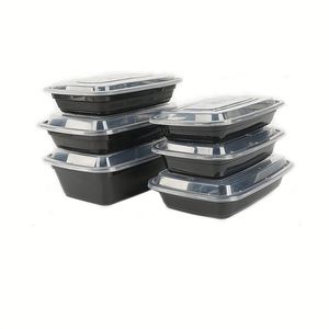 Contenedores de 16/24 Onzas con Tapas para Alimentos, Contenedores Desechables de Plástico Rectangulares Promocionales - Product Image 3