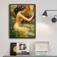 Haute qualité personnalisé bricolage diamant peinture Sexy musée Art objets peintures nues Style classique imprimé Portrait mur Art
