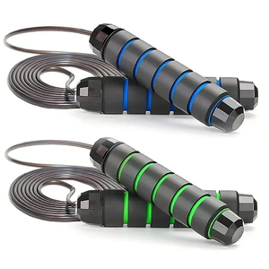 Cuerda de Saltar Ajustable con Cable Antienredos y Asas de Espuma para Entrenamiento Físico en Casa y Adelgazamiento Corporal - Product Image 2