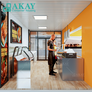 A basso costo veloce installazione pieghevole <span class=keywords><strong>casa</strong></span> contenitore 20ft chiosco caffè Bar <span class=keywords><strong>casa</strong></span> prefabbricata piccolo contenitore negozio negozio - Product Image 3