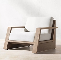 Meubles de jardin de luxe pour l'extérieur, table et chaises en teck imperméables pour restaurant, 8 à 12 personnes