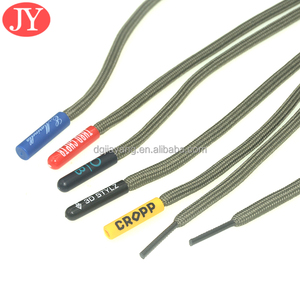 Biểu tượng tùy chỉnh ABS lớp phủ cao su aglet kết thúc Hoodies nút chai với nhựa cứng dây giày lời khuyên nhựa aglet dây - Product Image 5