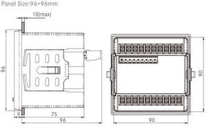 96*96 Panel Mounted 3 Phase Energy Management WiFi <strong>Power</strong> <strong>Consumption</strong> Meter - Product Image 2