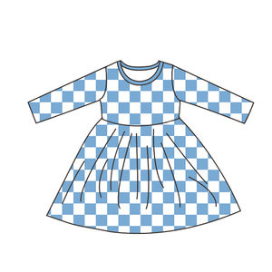 ชุดเดรสไม้ไผ่แขนยาวสำหรับเด็กผู้หญิงชุดเดรสไม้ไผ่พิมพ์ลายได้ตามต้องการสำหรับฤดูร้อน - Product Image 6