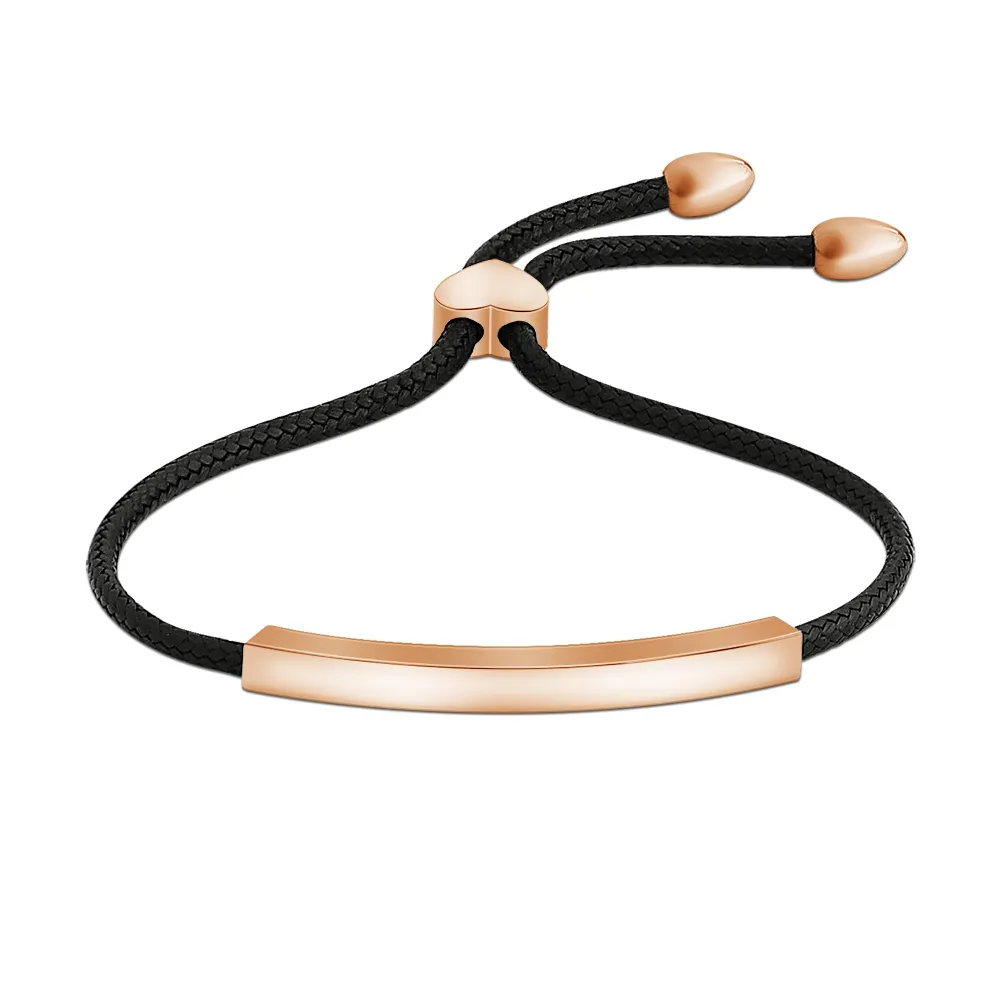 Pulsera de cuerda trenzada ajustable, ella cree que puede hacer palabras