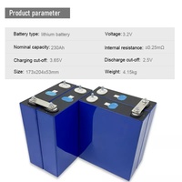 Celdas Lifepo4 de Grado A Nuevas en Existencia en la UE, 3.2V 230ah, Batería de Fosfato de Hierro y Litio Prismática, Batería Lifepo4, Zelle 230 Ah EV LF230