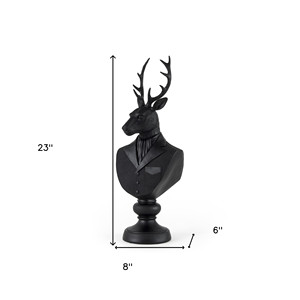 HMS 23 \ "busto di cervo in Polyresin nero scultura da tavolo Anime personaggio statua per la decorazione della casa dipinta modello di tecnica - Product Image 6