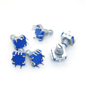 Aangepaste rotatie-encoder met drukknopfunctie, 6mm sleufas, PCB-montage, encoder-schakelaar voor bedieningsknop volume-aanpassing - Product Image 4