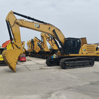 Excavatrice sur chenilles Caterpillar 345GC d'occasion pour l'exportation mondiale, avec pompe hydraulique CAT d'origine, en excellent état et peu utilisée, disponible en entrepôt.