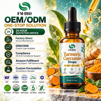 Fabricant OEM de gouttes de curcuma et de curcumine, formule à base de plantes riche en curcumine, gouttes de curcuma et de curcumine