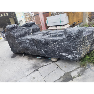 Bloc brut <span class=keywords><strong>visage</strong></span> naturel irrégulier du bureau pierre <span class=keywords><strong>de</strong></span> basalte noire pour la <span class=keywords><strong>maison</strong></span> - Product Image 4