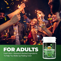WELLBODY – Chewing-gum vitaminé à la menthe, saveur personnalisée, marque privée, 60 pièces pour usage quotidien après la consommation d'alcool, complément alimentaire OEM