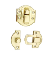 Accessoires matériels à la mode Offre Spéciale boîte à bijoux caisse en bois or chromé boucle décorative moraillon fermoir loquet serrure