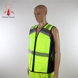 <strong>Hi</strong> <strong>Vis</strong> Reflective Safety Vests for Men <strong>Women</strong> High Visibility Vest with Pockets Mesh Fabric Construction Safety <strong>Jacket</strong> - Product Image 4