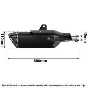 Para Honda X-ADV 750 X ADV750 NSS750 <span class=keywords><strong>Forza750</strong></span> Sistema de Escape Slip-on Modificado para Motocicleta con Cubierta de Punta de Carbono y Silenciador Original - Product Image 2