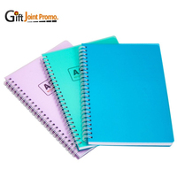 Carnets à spirales promotionnels en plastique PP en gros, personnalisables, vierges, pour sublimation