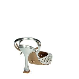 Zapatos de Tacón Slingback Plateados para Mujer Miabelle MB55 con Punta en Pico - Product Image 3