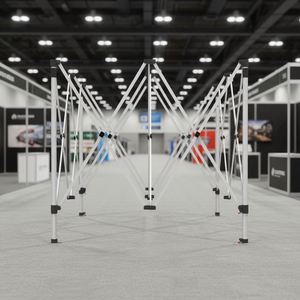 40mm Aluminum Alloy 10x10FT Heavy Duty <b>Pop</b> <b>Tent</b> Frame Custom Color Logo HD Digital Printing Easy Installation for Tradeshow - Product Image 1