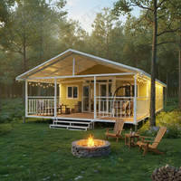 Maison conteneur extensible de 20 pieds, pliable, portable, résistante aux intempéries, ignifuge, structure en acier robuste, FLKT