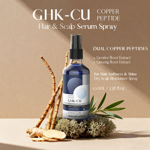 Sérum capillaire GHK-Cu en spray à absorption rapide, pour une douceur et une brillance des <span class=keywords><strong>cheveux</strong></span>, hydratant, végan, à l'acide hyaluronique, pour <span class=keywords><strong>cheveux</strong></span> secs, marque privée - Product Image 2