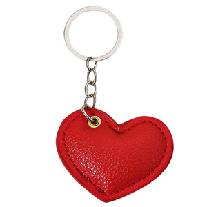 Accessoires en cuir de haute qualité, porte-clés en forme de cœur, porte-clés en cuir PU de luxe - Product Image 5