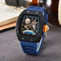 Montre Personnalisée pour Homme 8122, Cadran de Style Spatial avec Design Creux et Logo de Marque Tendance Personnalisable