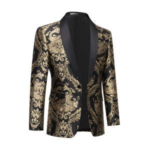 Costume de <span class=keywords><strong>mariage</strong></span> sur mesure pour homme, veste et <span class=keywords><strong>pantalon</strong></span> de cérémonie en jacquard, taille plus, coupe ajustée pour le marié, pour les fêtes et les mariages - Product Image 3