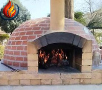 Fours à pizza d'extérieur à double usage sur mesure, fours durables résistants aux fissures, briques réfractaires en alumine Yuancheng, argile réfractaire