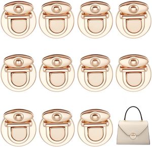 Pcs Round Purse Locks Gold <b>Metal</b> Iron Tuck Catch Buckle Fasteners Clasp <b>Wallet</b> Buckle - Product Image 1