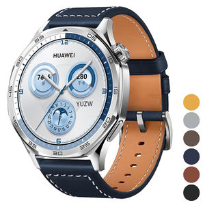 Correa de cuero para <span class=keywords><strong>HUAWEI</strong></span> WATCH GT 5 4 46mm para <span class=keywords><strong>HUAWEI</strong></span> WATCH 4 <span class=keywords><strong>Pro</strong></span> GT 3 <span class=keywords><strong>GT2</strong></span> <span class=keywords><strong>Pro</strong></span> <span class=keywords><strong>42mm</strong></span> Buds correa de reloj suave 22mm 20mm pulsera - Product Image 1