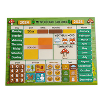 Tableau Cognitif Montessori des Saisons et des Dates, Calendrier Magnétique d'Éveil Précoce pour Enfants