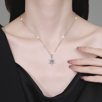 Collier pendentif de mariage en moissanite 1 carat, argent sterling 925, couleur D, VVS1, bijoux pour femmes, mariée, demoiselle d'honneur, cadeau avec GRA