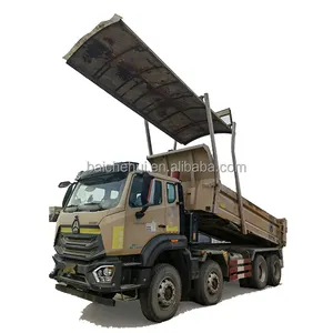 SINOTRUK हाओहान टॉम्ब्रेउ कैमियनJ5G 340 HP 8X4 5.6m कार्गो ट्रक प्रयुक्त डंप ट्रक