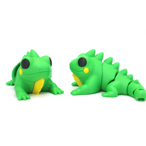 Figura Decorativa de Lagarto Pequeño Multicolor Impresa en 3D, Regalo Creativo, Juguete Articulado de Animal para Decoración - Product Image 3